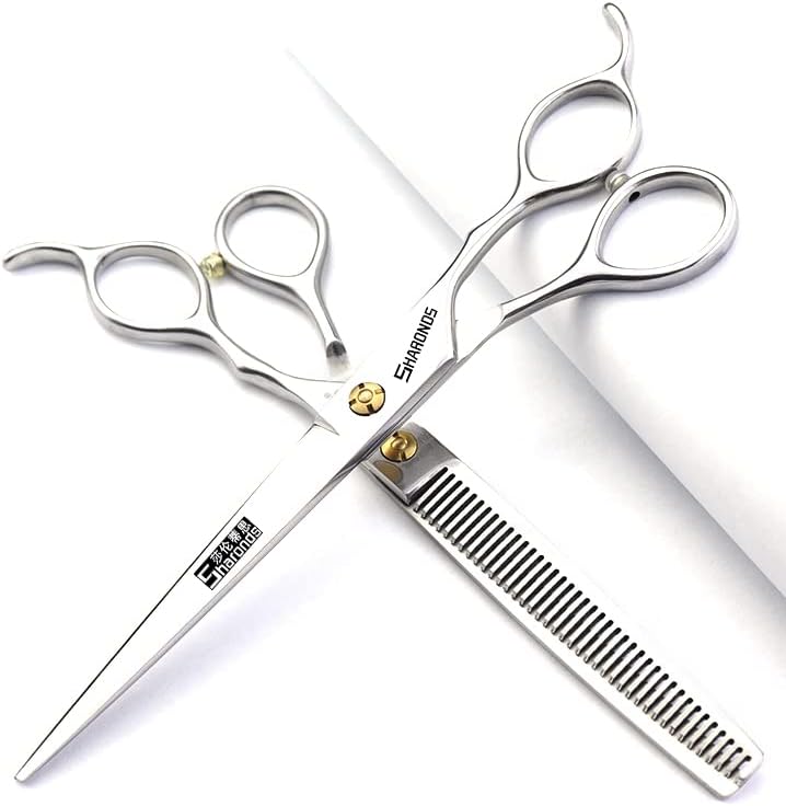 Професионални Фризьорски ножици за подстригване (7 инча) Фризьорски ножици от неръждаема стомана (плоски 7,5 см)