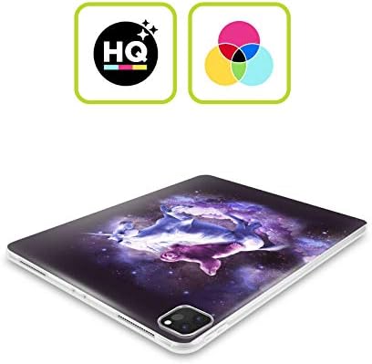 Дизайн на своята практика за главата Официално лицензиран Random Galaxy Galaxy Sloth Space Unicorn Ride Мек Гелевый калъф е Съвместим с Apple iPad Pro 12.9 2020/2021/2022