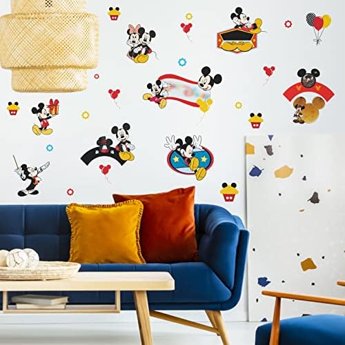 Стикер за стена с Анимационни Мишката, Винилови Стикери, Стикери за Стена в Детската Стая, Стикери за Стена