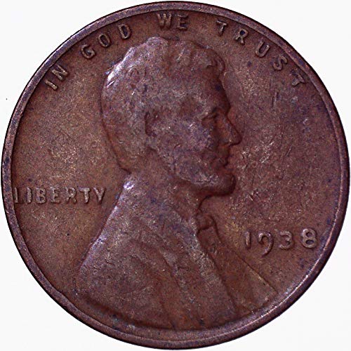 1938 Lincoln Wheat Cent 1C Very Fine