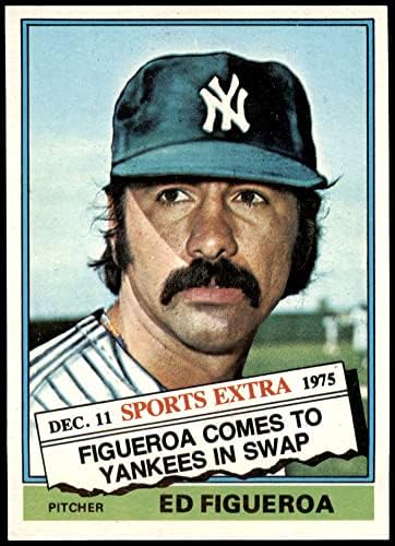 1976 Topps # 27 Т Ед Фигероа Ню Йорк Янкис (бейзболна картичка) NM / MT + Янкис