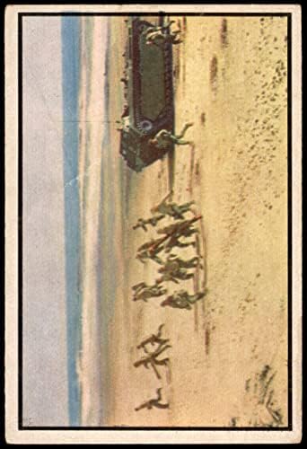1954 Морски пехотинци Bowman # 18 Отново се засаждат на брега! (Карта) VG