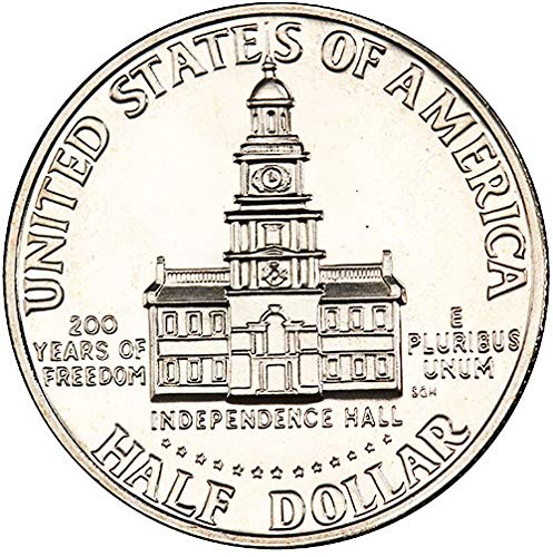 Монетен двор на САЩ от 1976 г. с плакированным Доказателство за Двестагодишнина Кенеди в Полдоллара Choice Без