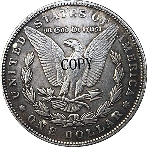 Скитник Никел 1921-D САЩ Морган Доларова Монета Копие Вид 124 за Домашен интериор на Офис