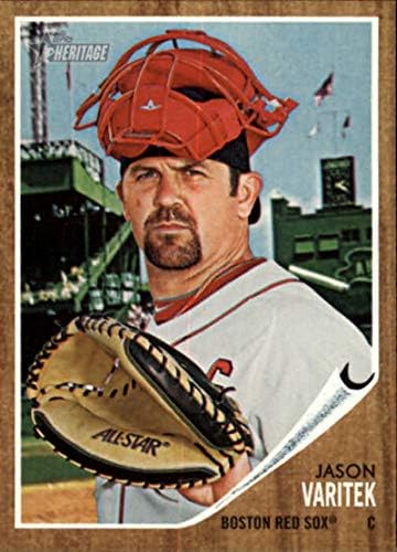 2011 Бейзболна картичка Topps Heritage 81 Джейсън Варитека Red Sox MLB NM-MT