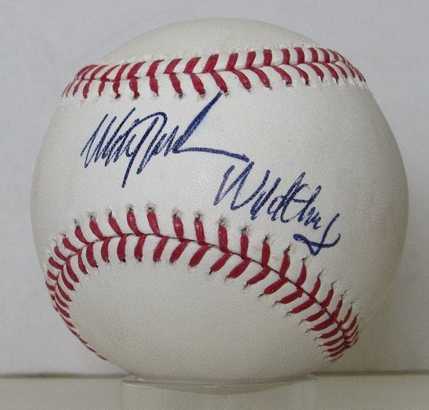 Мич Уилямс с Автограф Роулингса OML Baseball Phillies Wild thing - Бейзболни топки с автографи