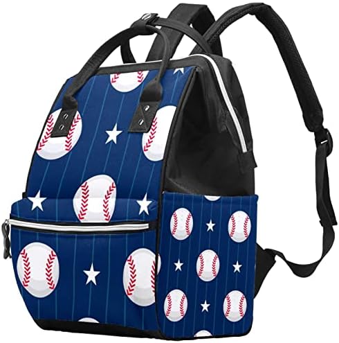 Пътен Раница GUEROTKR, Чанта за Памперси, Рюкзачные Чанти за памперси, бейзбол, безшевни модел в синята лента