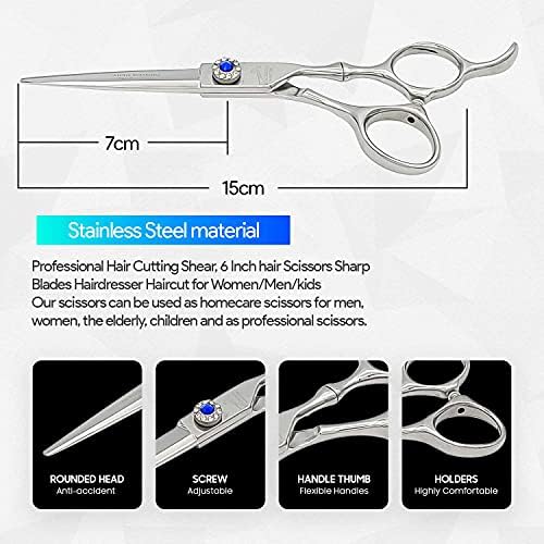 6 Фризьорски ножици - електрически Ножици за коса Професионални Ножици За Коса, Ножица За Подстригване на Коса