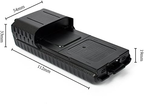 Корпус 6xAA батерии Черен за двустранния радио Baofeng UV-5R UV-5RE Plus
