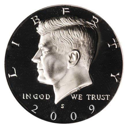 Монетен двор на САЩ на 2009 г. С Дълбока Камеей Kennedy Proof Half Choice DCAM