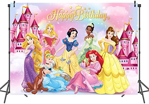 Фон за Снимки на Принцеса За Момичета 1-ви, 2-ри честит Рожден Ден на Фона На Партита Замъка на Мечтите си Приказна