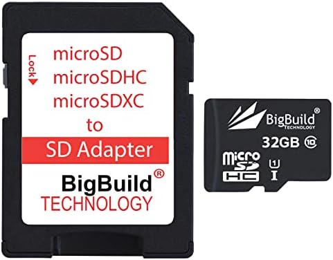 Технология BigBuild 32 GB ултра-бързо карта microSDHC памет 80 Mb/vs/с за мобилни телефони Motorola Moto G20,