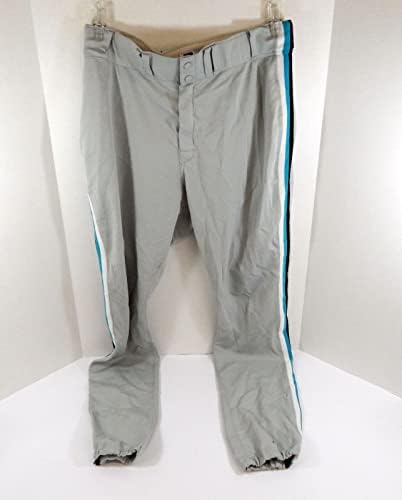 2002 Флорида Марлинс Нунес Използвани в играта Сиви Панталони 42 DP32843 - Използваните в играта панталони