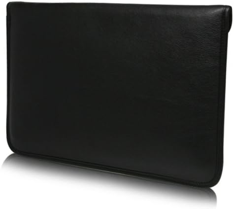 Калъф BoxWave, който е съвместим с LG Gram + View (16MQ70) (Case by BoxWave) - Луксозни кожена чанта-месинджър,