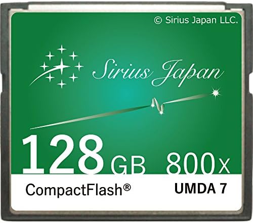 Карта памет Sirius CSC-128GGR CF, 128 GB, Зелен, 5 цвята за избор, Компактна флаш карта, скорост на 800x