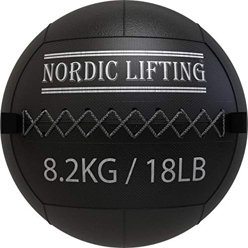 Nordic Lifting Wall Ball с тегло 18 кг, в комплект с Обувки Megin Размер на 11.5 - Черен