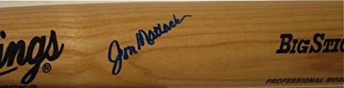 Бухалка с автограф на Джон Мэтлака (Метс) с доказателство! - Прилепи MLB с Автограф