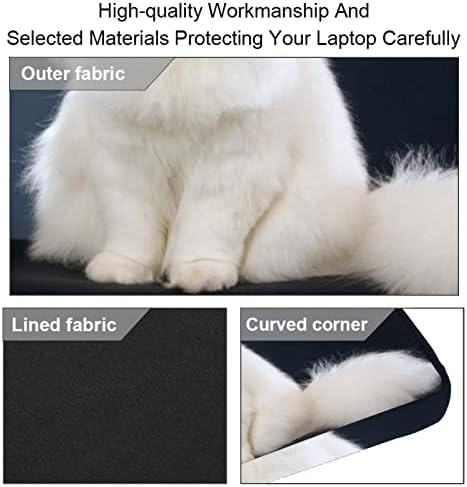 Подходящ за лаптоп 13,4-14,5 инча с бяла котка, Офис работна бизнес чанти, Офис портфейл за лаптоп за пътуване