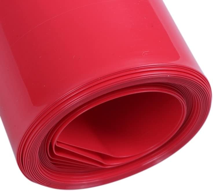 Тръба от PVC с психиатър фолио с ширина 2X2 м 50 мм Червен Цвят, за 2 батерии 18650 - (Цвят червен)