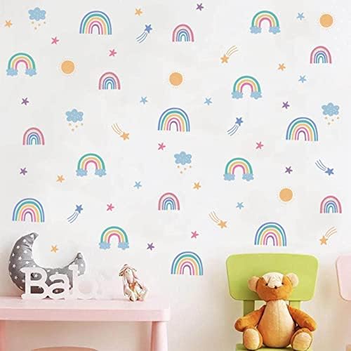 Розова Звезда Стикер На Стената Детска Спалня Произведения на Графити Откриването на Сезона за Декорация на