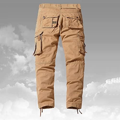 Мъжките Ежедневни панталони с много джобове, Директни Обикновена Улица панталони, Модерни Спортни панталони,
