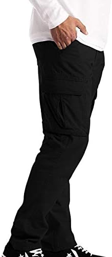 SSDXY Мъжки Леки Ежедневни Панталони-карго, Нормалните Панталони Директно Намаляване, Улични Тактически Панталони