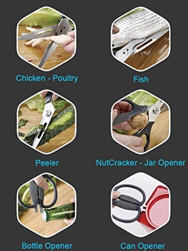 Кухненски ножици технически познания - Тежки Кулинарни ножиците за разфасоване на птици, риба, месо, хранителни