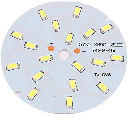 Aexit Реле тип дисково 9 W Чисто Бяла с 18 SMD 5730 Led Прожектор Алуминиева Печатна платка Реле Основна Плоча