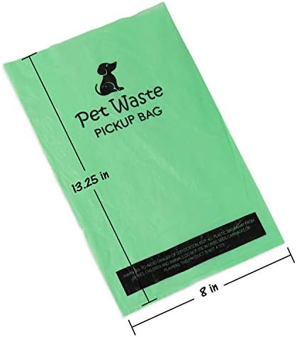 Пластмасови пакети за домашни партита за кучета - (1000 броя) 8 x 13,25 Екологично чисти пакети за домашни любимци,