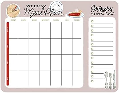 Планер на хранене Лили & Val и Списък на продукти за Седмичното планиране на хранене, Канцеларски материали
