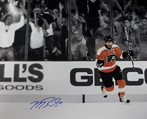 Майк Ричардс Филаделфия Флайърс С автограф 16x20 Снимка С автограф - Снимки на НХЛ с автограф