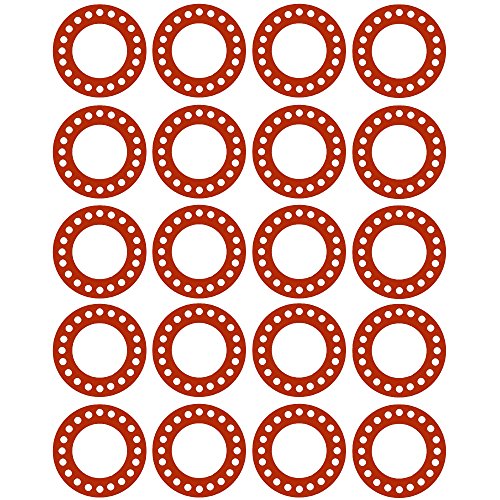 Sterling Seal CFF7237.1400.062.300X20 7237 Червена Гумена пълен размер уплътнението, диаметър 14 см, диаметър
