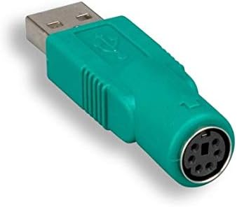 KENTEK USB 2.0 Тип A Съединители Mini DIN 6 Pin Женски Адаптер за Мишки M/F Конвертор Порт Защита Чейнджър Конектор