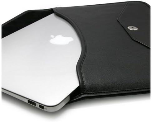 Калъф BoxWave, който е съвместим с LG Грам 14 (14Z90N) (Case by BoxWave) - Луксозни кожена чанта-месинджър,