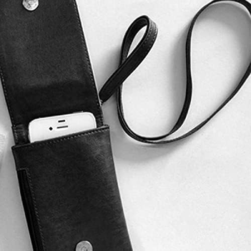 коледно Дърво Празничен Зимен Wordcloud Телефон в Чантата си Портфейл Окачен Мобилен Калъф Черен Джоба