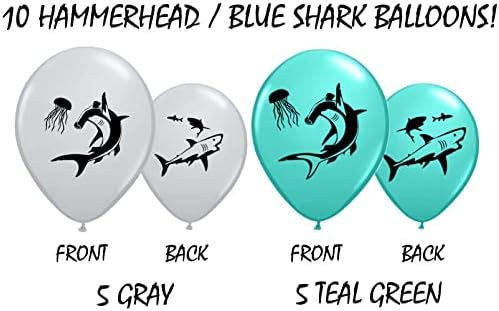 Балони с акули от Цигански Jade - Отлични за тематични партита по повод рождения ден, на Седмица акули или подводни