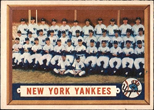 1957 Топпс 97 Янкис Отбор Ню Йорк Янкис (Бейзболна картичка) БИВШ Янкис