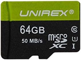 Карта памет Unirex microSDHC 64GB Class 10 (UHS-1) за потребителска електроника