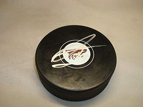 Антъни Дюклэр подписа хокей шайба Аризона Койотс с автограф от 1D - за Миене на НХЛ с автограф