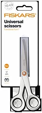 Универсални ножици Fiskars, Обща дължина: 17 см., Качествена Стомана /Синтетичен материал