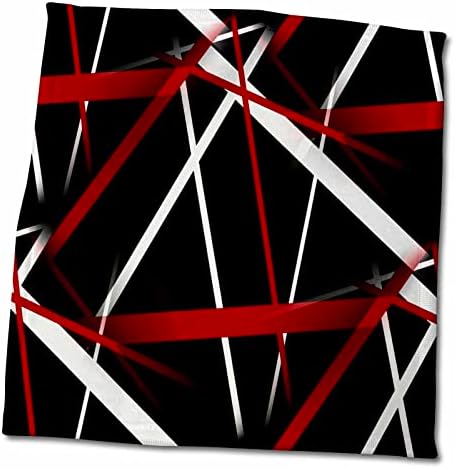 3 Начертайте Непрекъсната Червени и бели ивици върху черен фон Кърпи
