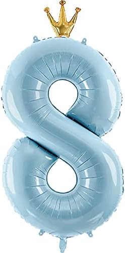 Балон Gifloon Номер 3 с Корона, Голям брой балони 40 инча, Аксесоари за Украса на парти в чест на 3-тия Ден