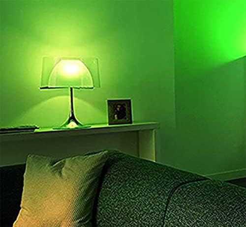 BesYouSel A19 Зелена Led Крушка E26 9 W Черна Крушка 60 Вата Еквивалентен на Халогенна лампа за Дома на Празничното