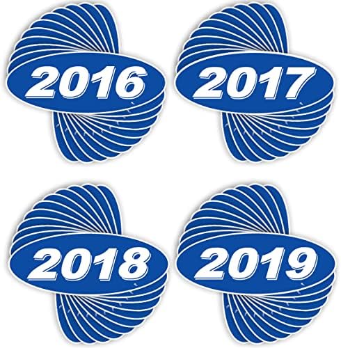 Versa Тагове 2017 2018 и 2019 Овални етикети в прозореца автодилера моделна година, с гордост Направени