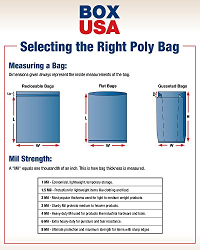 СКОРОСТНА САЩ BPB321 Плоски найлонови торбички, 1,5 mils, 24 x 36, прозрачно фолио (опаковка от 500 броя)