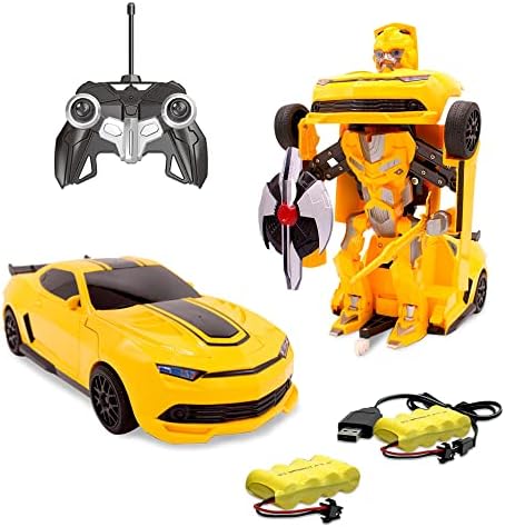 Детски Радиоуправляеми Играчки Спортен Автомобил-Робот Трансформатор с Дистанционно управление с Един бутон
