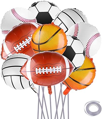 Grevosea 10 Броя от 18-инчовите Балони на тема спорт, Алуминиево Фолио, Балони за спортни Партита, Бейзболни