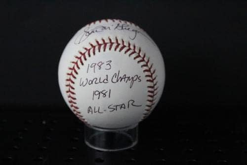 Соктт Макгрегър Подписа бейзболен автограф (83 Champs 81 AS) Auto PSA/DNA AL56538 - Бейзболни топки с автографи