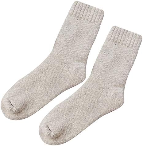 lcepcy Топли Чорапи за Мъже, Зимни Минерални Флисовые Чорапи, Меки Удобни Чорапи до средата на Прасците, Ежедневни