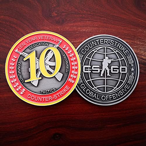 Десятилетняя Ветеранская Монета 10-Годишна Медальная Монета Десятилетняя Са Подбрани Монета
